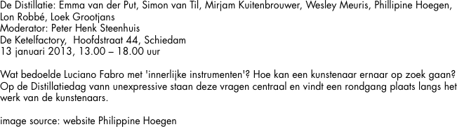 De Distillatie: Emma van der